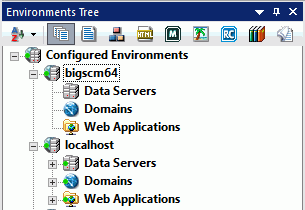 Environments Tree Panel