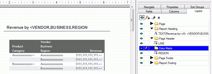 Precision Report canvas