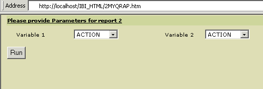 Web browser drop-down arrow