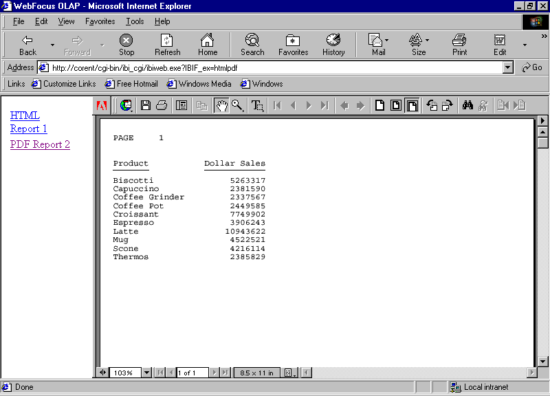 PDF report form diagram