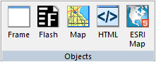 Components tab Objects group