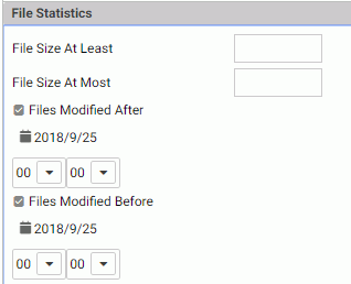 Filter Applications Tree by File Statistics