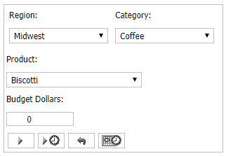 Parameter form with separators
