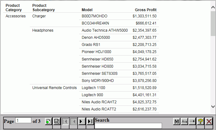 HTML Report with On-Demand Paging