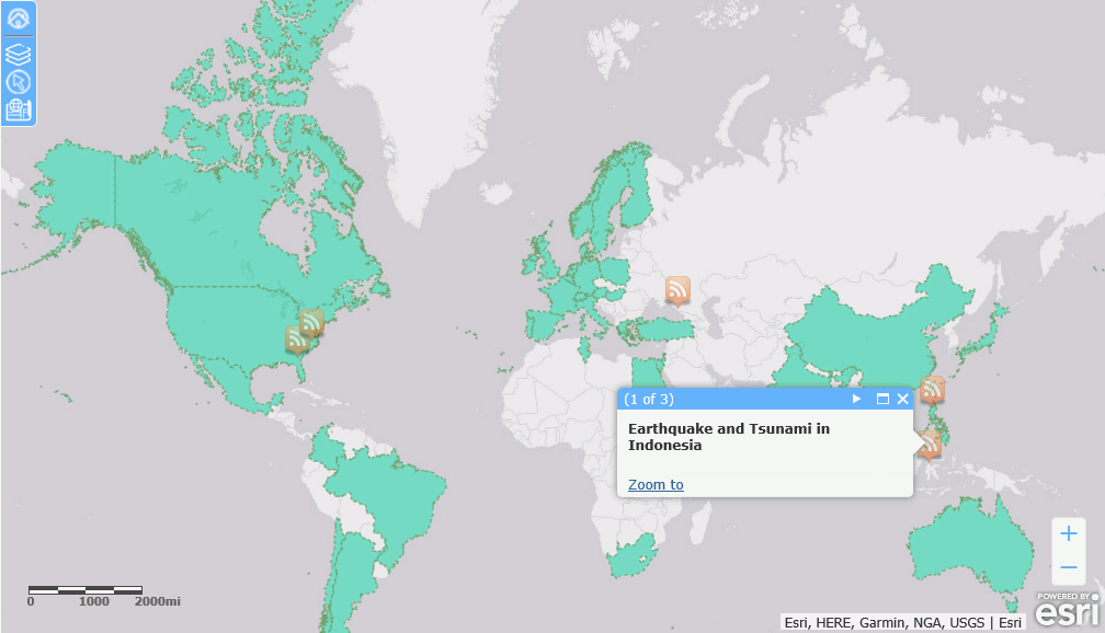 Adding an RSS Feed to an Esri Map