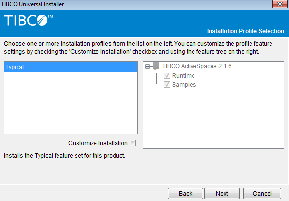Installation in the GUI Mode
