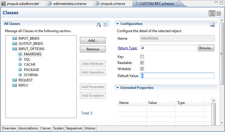 Setting Maximum Rows in the Operation Level