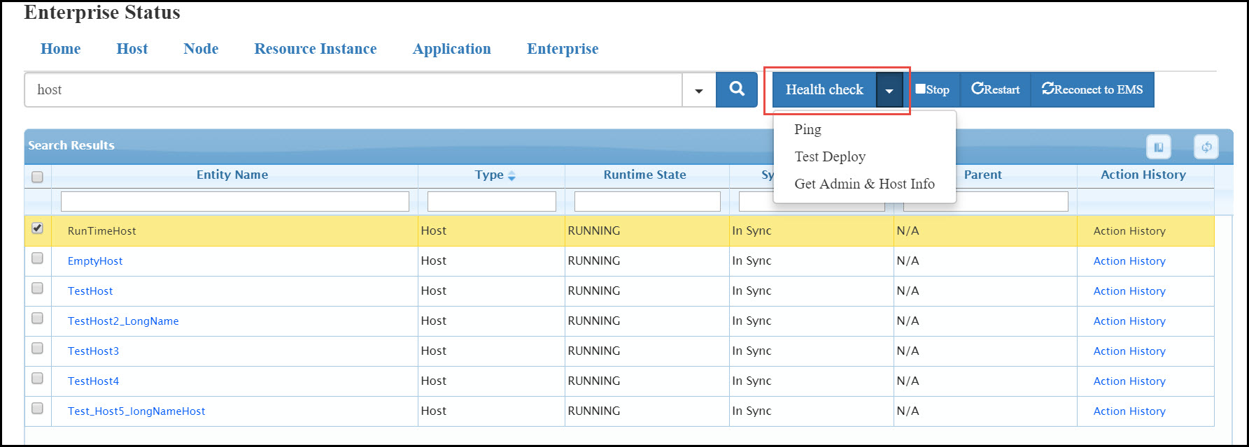 enterprise status page