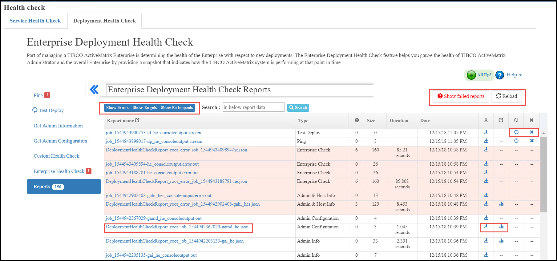 Viewing Reports for Current or Past Health Check Tests Regarding Sql Server Health Check Report Template