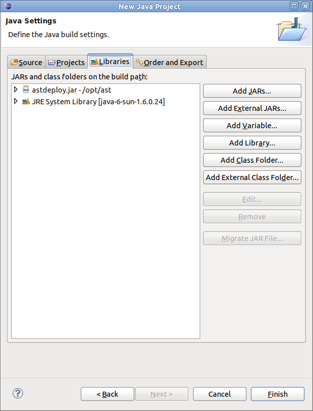 Adding deploy.jar to the project libraries