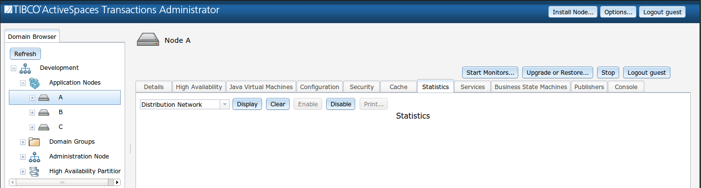 Distribution Network statistics enable