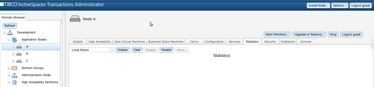 Process local mutex enable