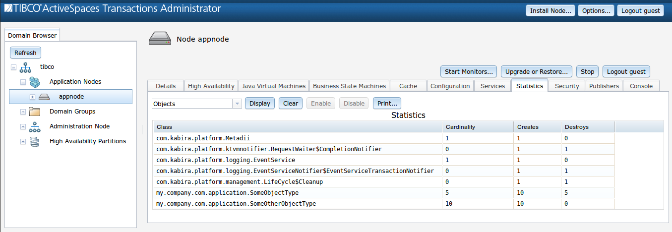 Managed object report