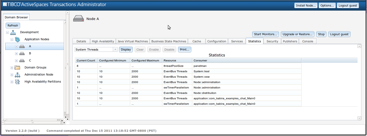 System Threads Report