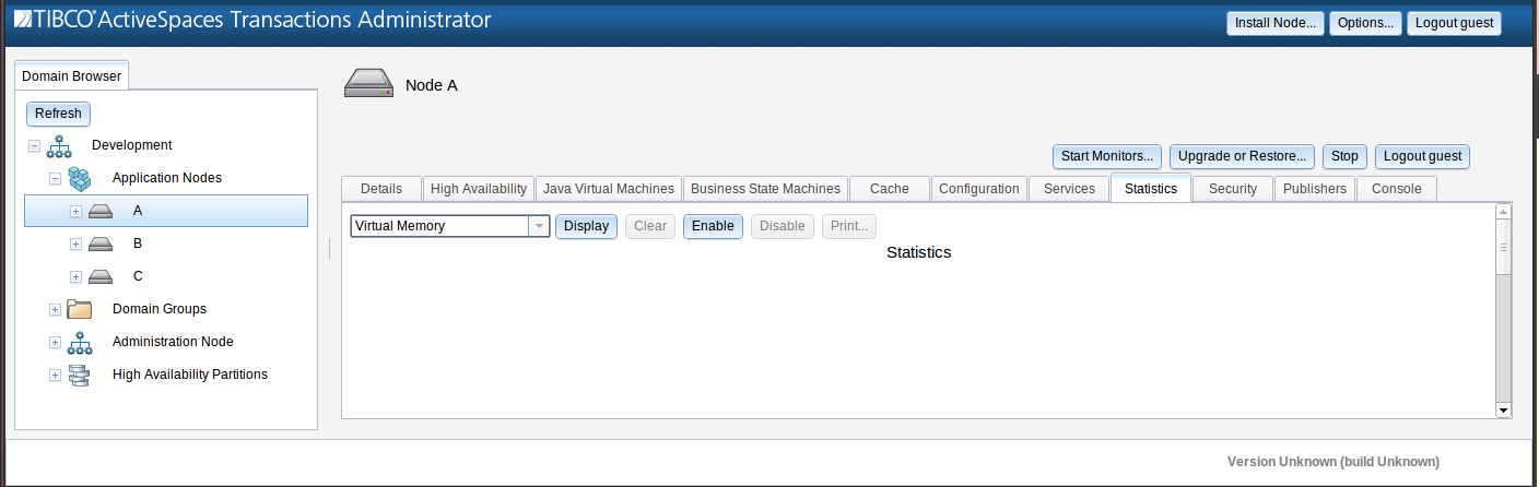 Virtual Memory Report Enable