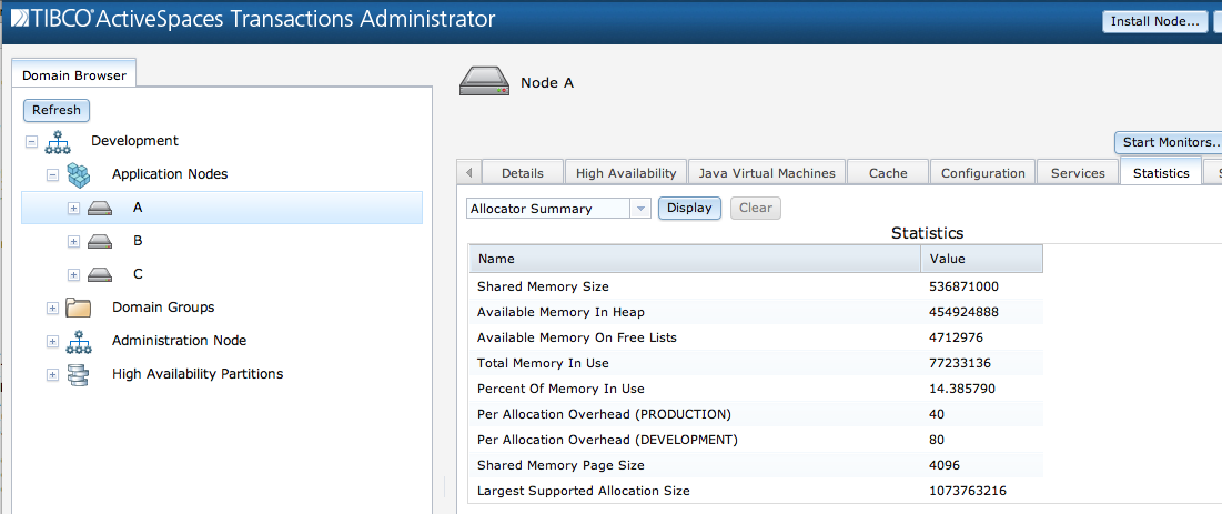 Maximum allocation size