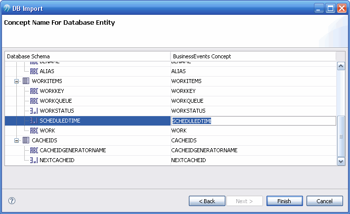 Importing Database Tables or Views With the DB Import Utility