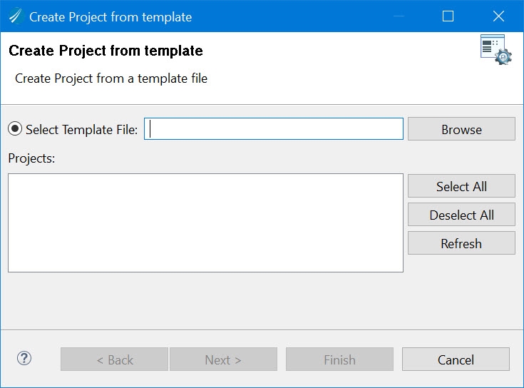 Creating a Project from Template