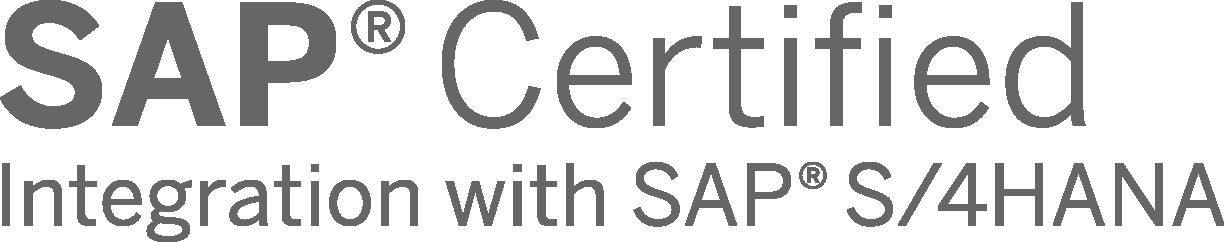 Logo for certified integration with SAP S/4HANA, on-premise edition.