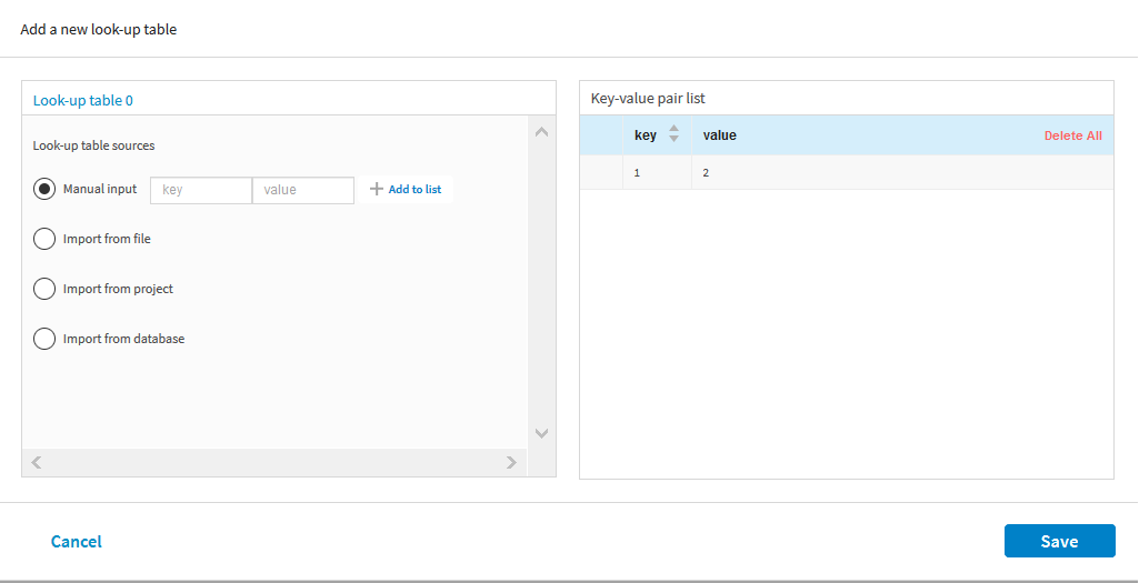 Creating a LookUp Table