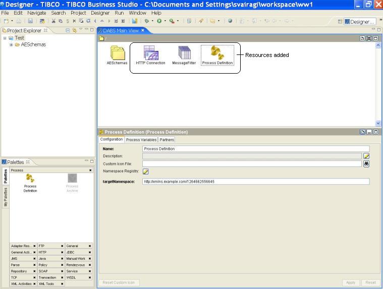 Working with TIBCO Designer Projects