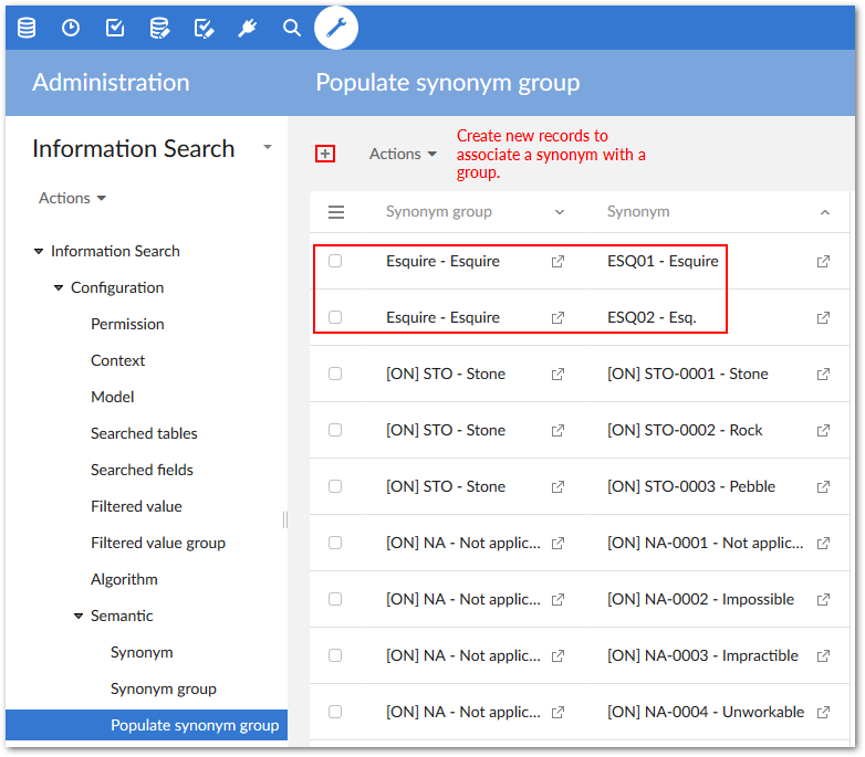 Information Search Add on Documentation Expanding search with