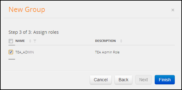 Assign roles to a group