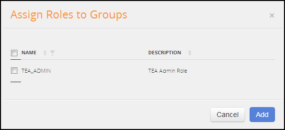 Assigning roles to groups