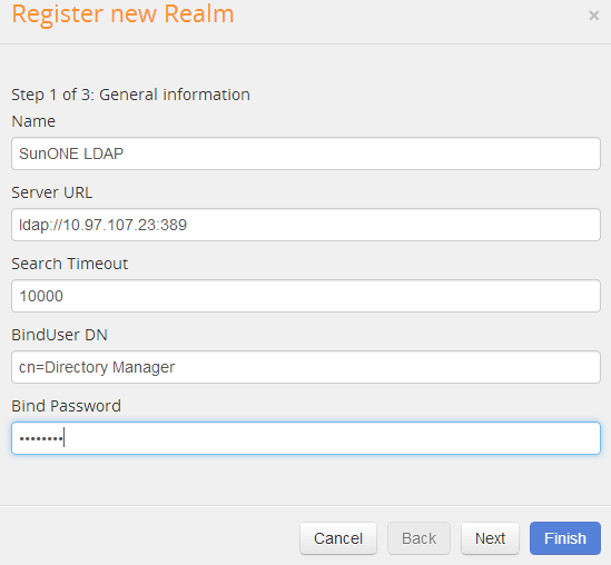Add Realm:General Information