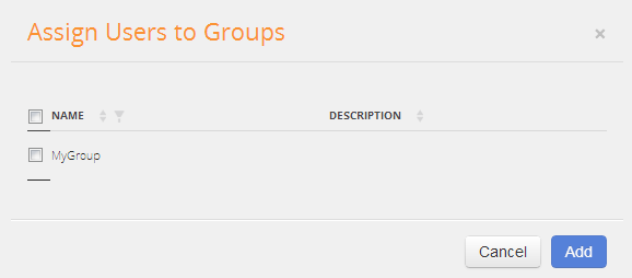 Assigning Users to a Group