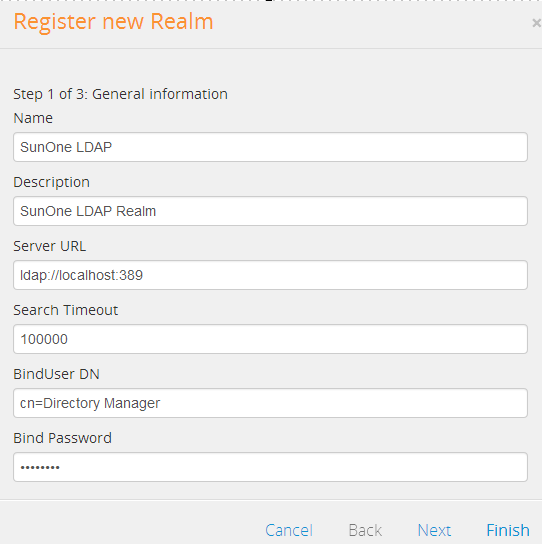Adding Realm Screen 1