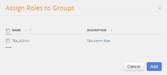 Assigning roles to groups