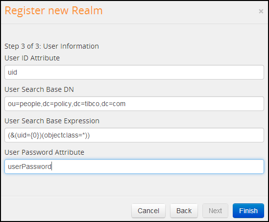 Adding Realm: User Information