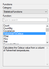 New function displayed in the list of available expression functions