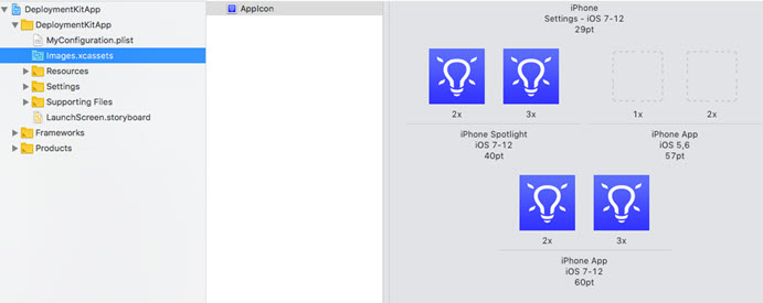 The default app icon