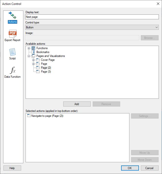 Details on Action Control