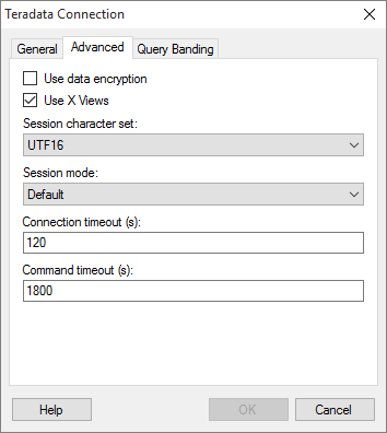 Details on Teradata Connection