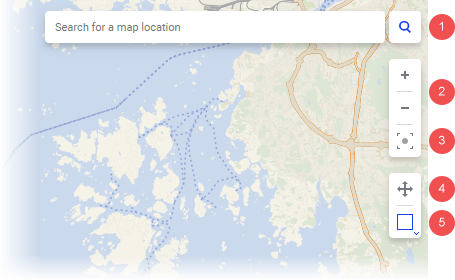 Navigation in the map chart