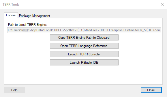 Terr Scripts TERR Tools - Details on Engine