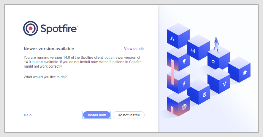 Another client version available