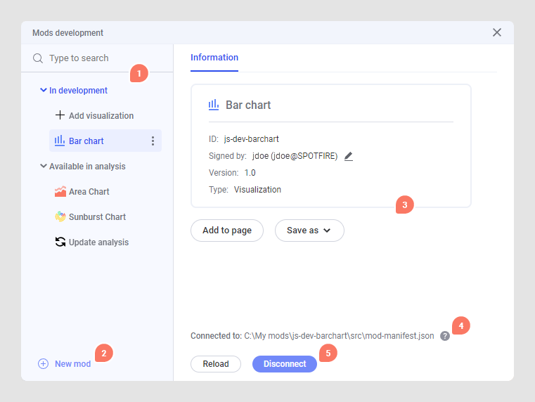 Create Mod Development Status The Mods development tool