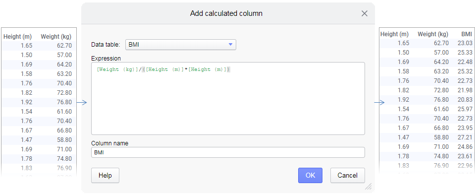 Simple conversion and formula calculations