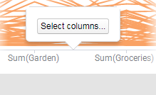 Select columns button.
