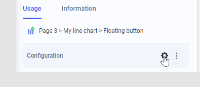 Editing a configuration of an action in an action mod