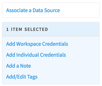 Associate a data source