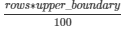 upper boundary formula