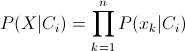 posterior probability 
    