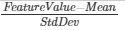 normalization equation 
        