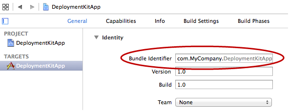 bundle identifier