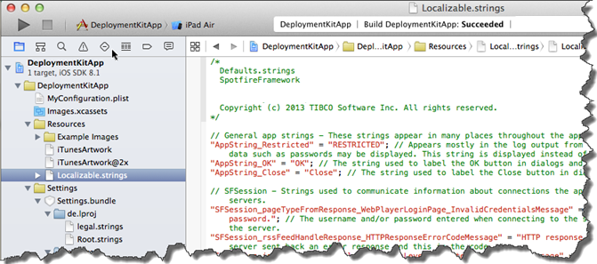 Localizable.strings file